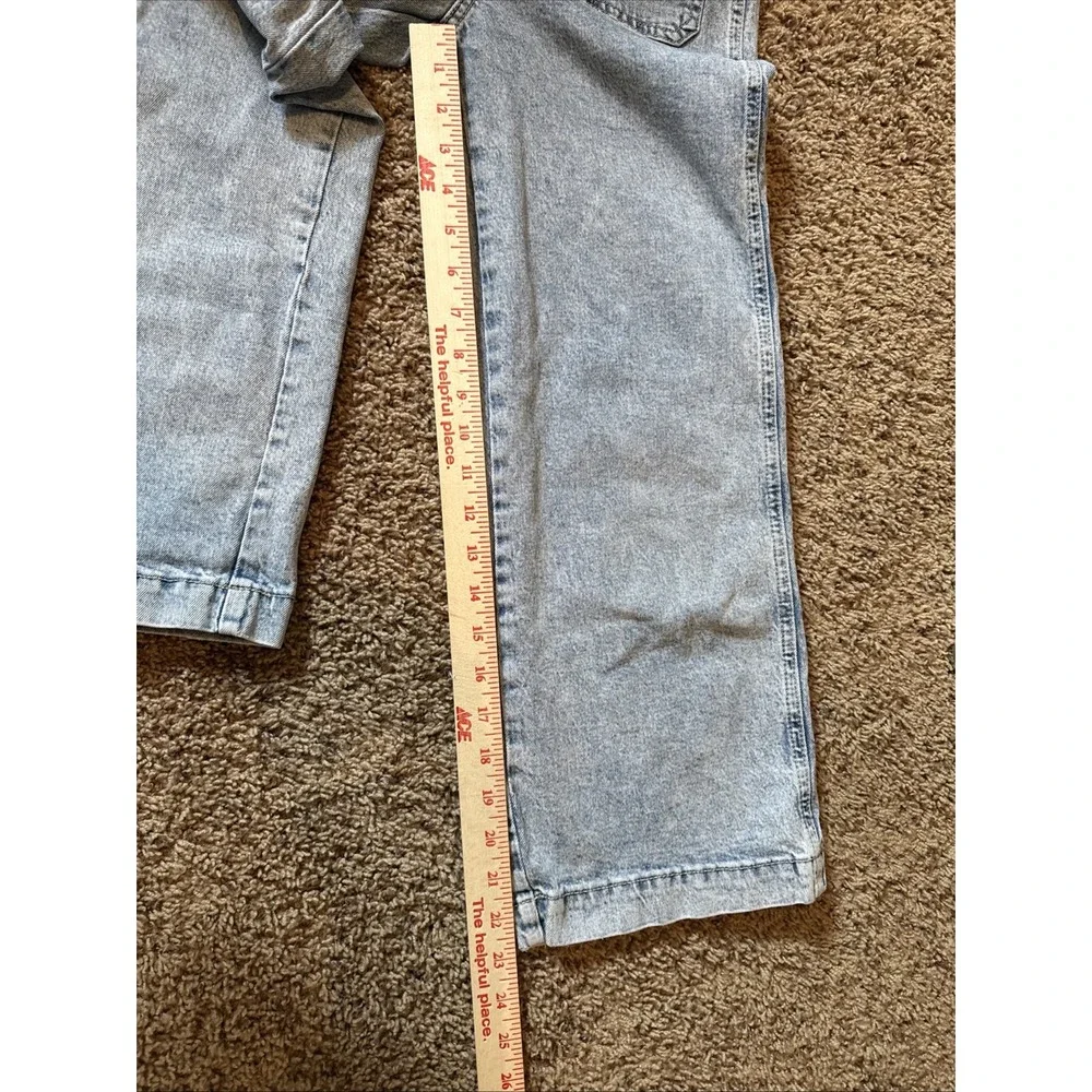 GAP Girls Size 12 Baggy Wide-Leg Light Wash Blue Denim Jeans Pockets